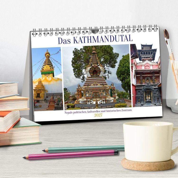 Produktbild: Das Kathmandutal (Tischkalender 2027 DIN A5 quer), CALVENDO Monatskalender