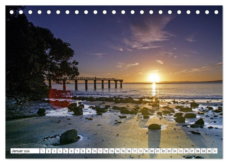 Produktbild: Neuseeland. Traumhafte Naturlandschaften (Tischkalender 2026 DIN A5 quer), CALVENDO Monatskalender