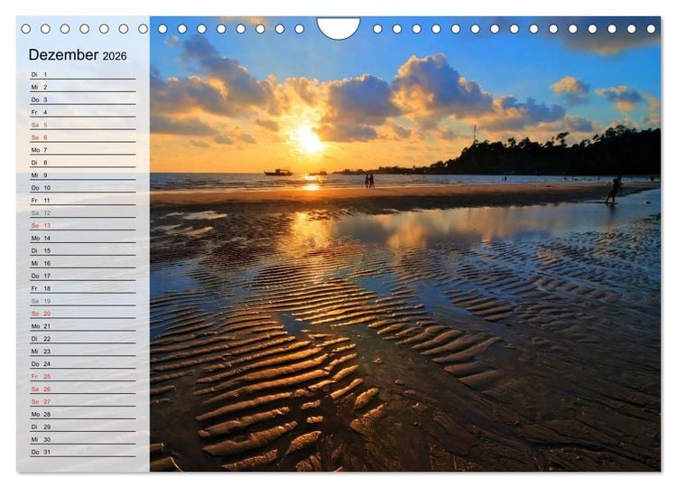 Produktbild: Mein Thailand - Geburtstagskalender (Wandkalender 2026 DIN A4 quer), CALVENDO Monatskalender