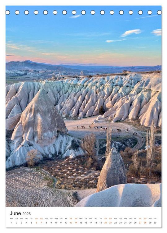Produktbild: Cappadocia: Caves - Valleys - Balloons (Desk Calendar 2026 DIN A5 portrait), CALVENDO 12 Month DeskCalendar