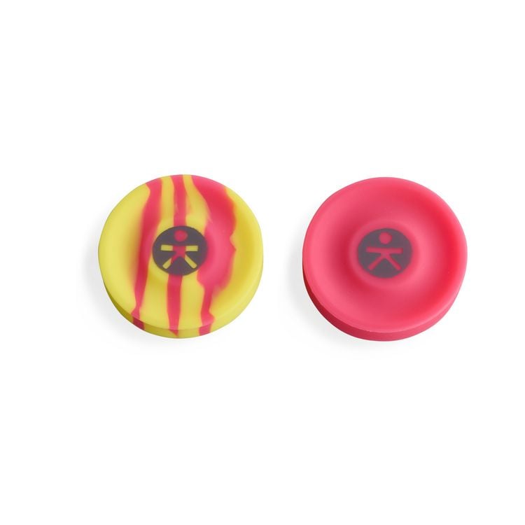Produktbild: HABA 2013659001 - Terra Kids, Catch Me! Pocket-Frisbee/Mini-Frisbee, pink/gelb, 2er-Set, Adventure to go/No.12