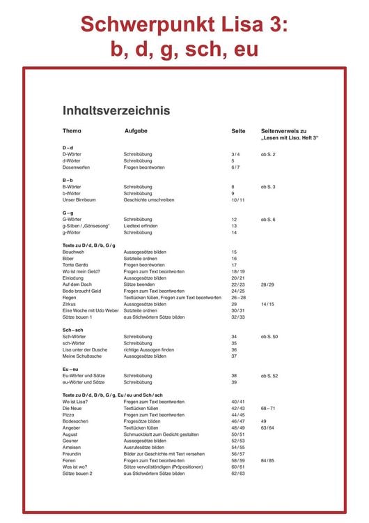 Produktbild: Schreiben mit Lisa - Heft 3