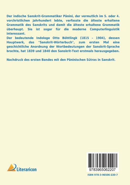 Produktbild: P&acirc;ninis acht B&uuml;cher grammatischer Regeln