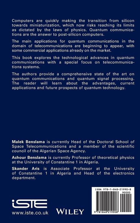 Produktbild: Quantum Communications in New Telecommunications Systems