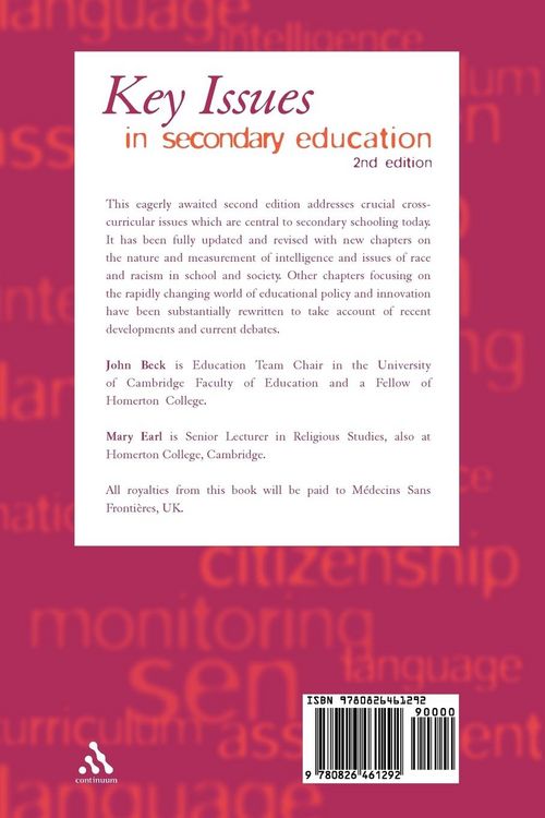 Produktbild: Key Issues in Secondary Education