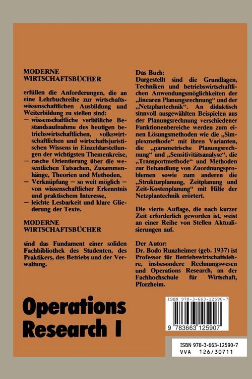 Produktbild: Lineare Planungsrechnung und Netzplantechnik