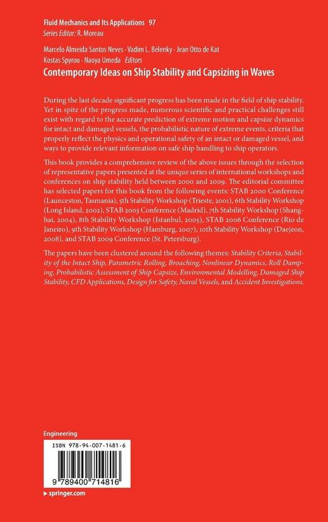 Produktbild: Contemporary Ideas on Ship Stability and Capsizing in Waves