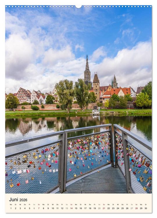 Produktbild: ULM Sehenswerte Orte (Wandkalender 2026 DIN A2 hoch), CALVENDO Monatskalender