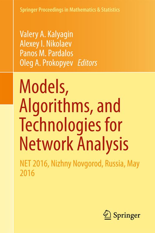 Produktbild: Models, Algorithms, and Technologies for Network Analysis