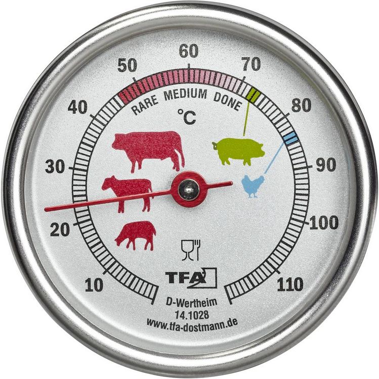 Produktbild: TFA Dostmann 14.1028 BBQ Grill Smoker Thermometer 14.1028