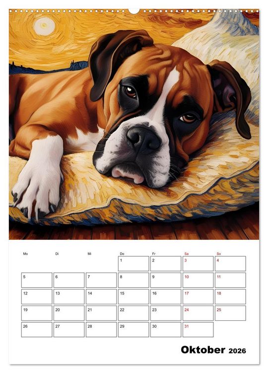 Produktbild: Hundezauber (Wandkalender 2026 DIN A2 hoch), CALVENDO Monatskalender