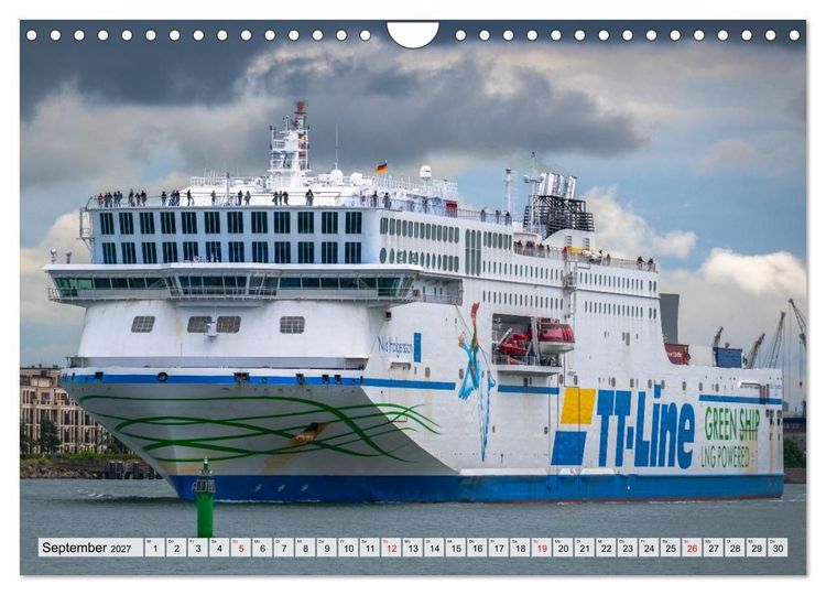 Produktbild: Ostsee Ahoi - Gro&szlig;e Schiffe, kleine Boote (Wandkalender 2027 DIN A4 quer), CALVENDO Monatskalender