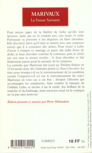 Produktbild: Marivaux: Fausse Suivante