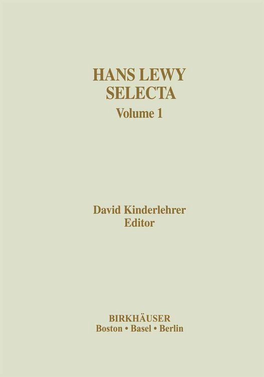 Produktbild: Hans Lewy Selecta