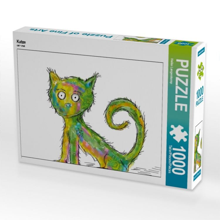 Produktbild: CALVENDO Puzzle Katze 1000 Teile Puzzle quer | 1000 Teile Lege-Gr&ouml;&szlig;e 64 &times; 48 cm Foto-Puzzle f&uuml;r gl&uuml;ckliche Stunden