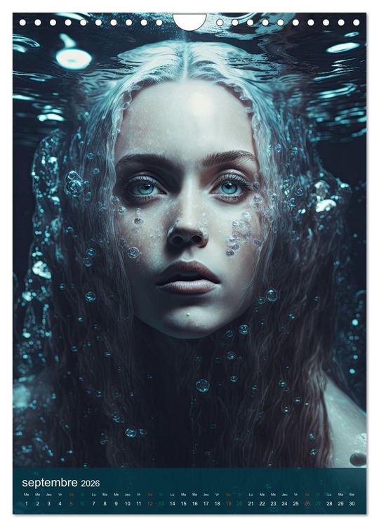 Produktbild: Femmes Aquatiques (Calendrier mural 2026 DIN A4 horizontal), CALVENDO calendrier mensuel