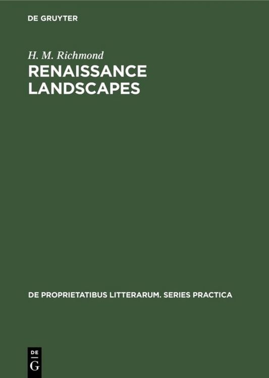 Produktbild: Renaissance landscapes