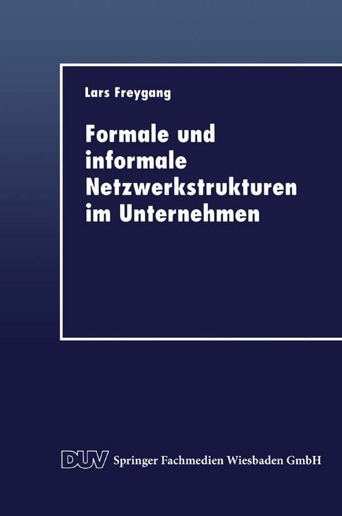 Produktbild: Formale und informale Netzwerkstrukturen im Unternehmen