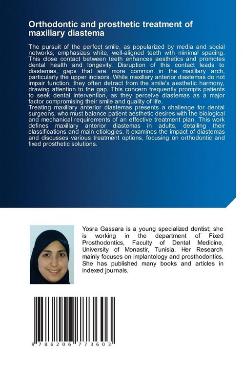 Produktbild: Orthodontic and prosthetic treatment of maxillary diastema