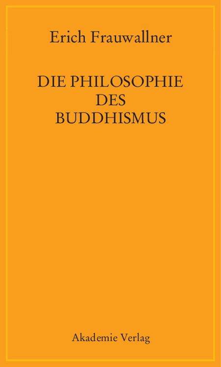Produktbild: Die Philosophie des Buddhismus