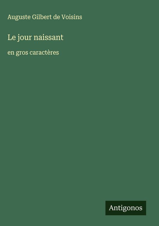 Produktbild: Le jour naissant