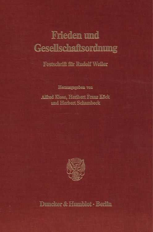 Produktbild: Frieden und Gesellschaftsordnung.