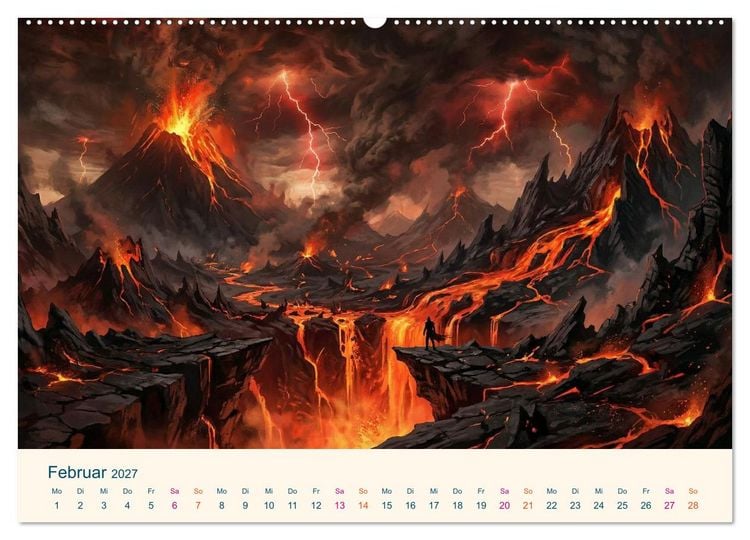 Produktbild: Geografie der Seele - Gef&uuml;hle als Landschaften (Wandkalender 2027 DIN A2 quer), CALVENDO Monatskalender