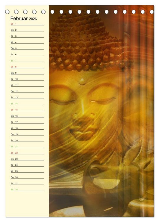 Produktbild: Buddha (Tischkalender 2026 DIN A5 hoch), CALVENDO Monatskalender