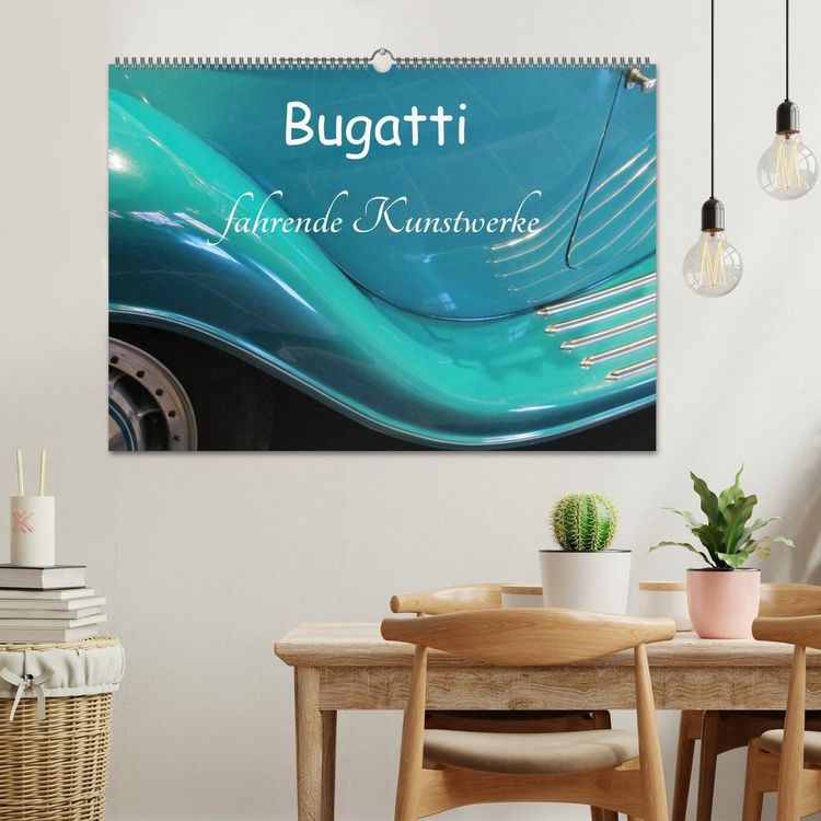 Produktbild: Bugatti - fahrende Kunstwerke (Wandkalender 2026 DIN A2 quer), CALVENDO Monatskalender