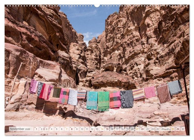 Produktbild: Jordanien - Wadis - W&uuml;ste - Weltwunder (hochwertiger Premium Wandkalender 2026 DIN A2 quer), Kunstdruck in Hochglanz