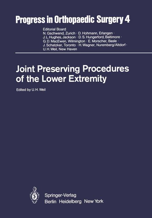 Produktbild: Joint Preserving Procedures of the Lower Extremity