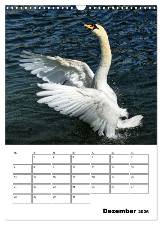 Produktbild: Heimische Wildtiere Terminplaner (Wandkalender 2026 DIN A3 hoch), CALVENDO Monatskalender