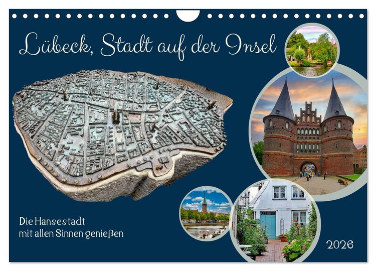 Produktbild: L&uuml;beck, Stadt auf der Insel (Wandkalender 2026 DIN A4 quer), CALVENDO Monatskalender