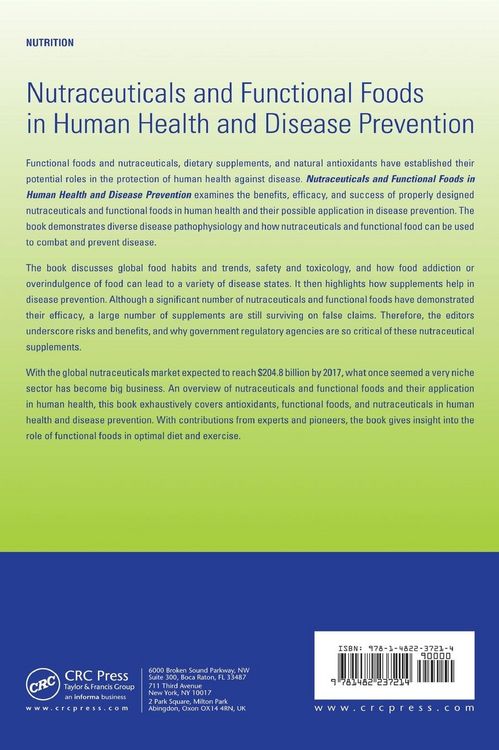 Produktbild: Nutraceuticals and Functional Foods in Human Health and Disease Prevention
