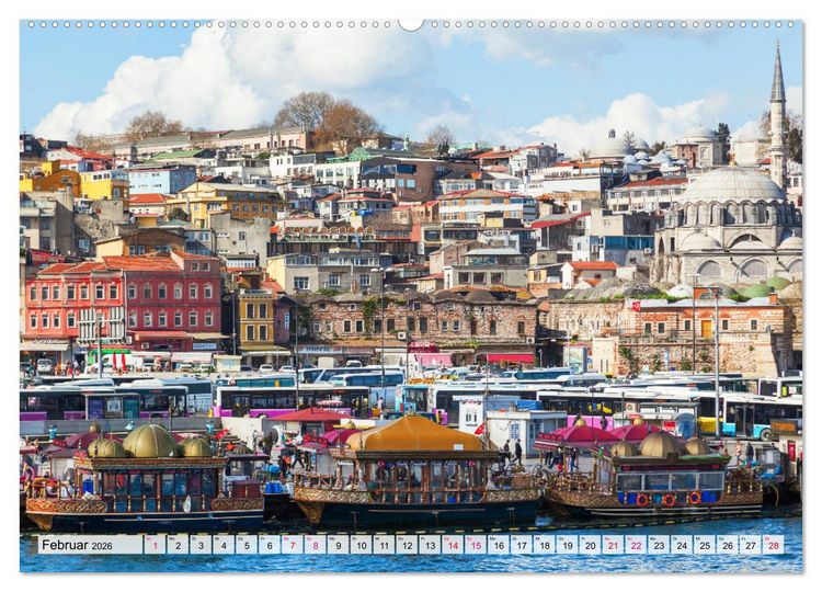 Produktbild: Istanbul - die Stadt zwischen zwei Welten (hochwertiger Premium Wandkalender 2026 DIN A2 quer), Kunstdruck in Hochglanz