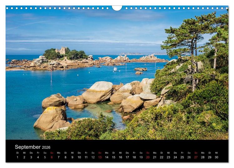 Produktbild: Unterwegs in der Bretagne (Wandkalender 2026 DIN A3 quer), CALVENDO Monatskalender