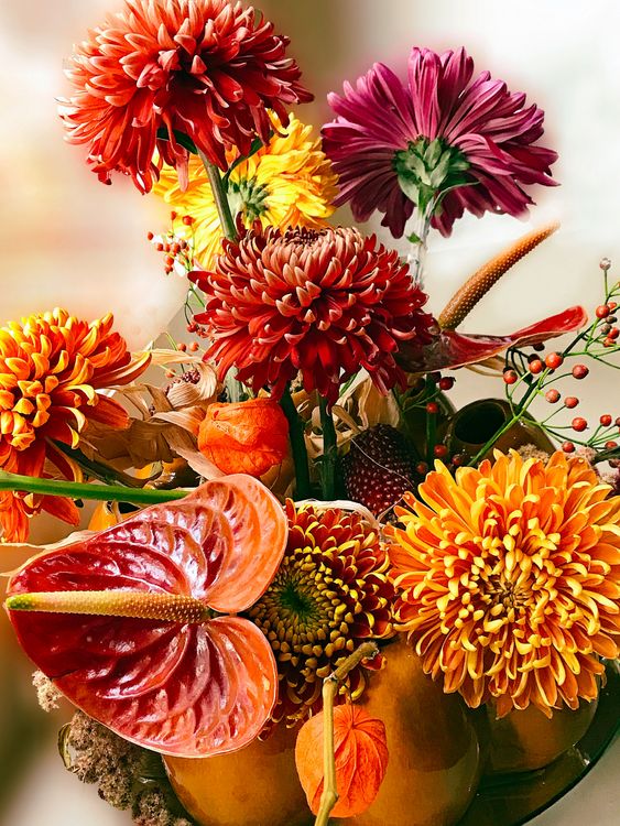 Produktbild: CALVENDO Puzzle Bouquet Chrysanthemen | 1000 Teile Lege-Gr&ouml;&szlig;e 64x48cm Foto-Puzzle f&uuml;r gl&uuml;ckliche Stunden