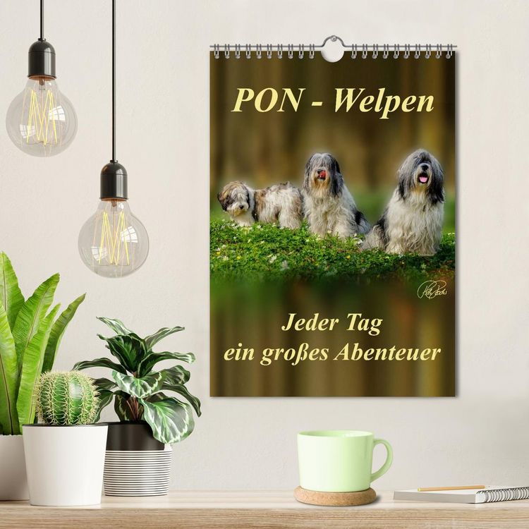 Produktbild: PON-Welpen - jeder Tag ein gro&szlig;es Abenteuer / Planer (Wandkalender 2026 DIN A4 hoch), CALVENDO Monatskalender