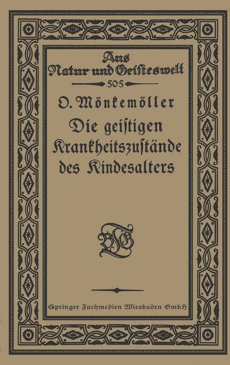 Produktbild: Die geistigen Krankheitszust&auml;nde des Kindesalters
