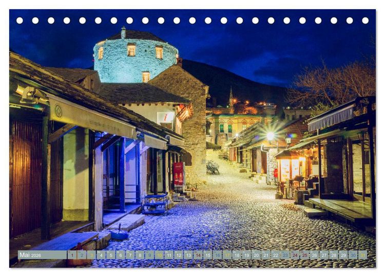 Produktbild: Die Altstadt von Mostar (Tischkalender 2026 DIN A5 quer), CALVENDO Monatskalender