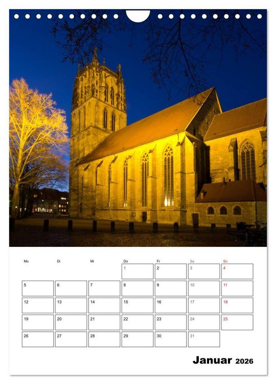 Produktbild: M&uuml;nster entdecken (Wandkalender 2026 DIN A4 hoch), CALVENDO Monatskalender