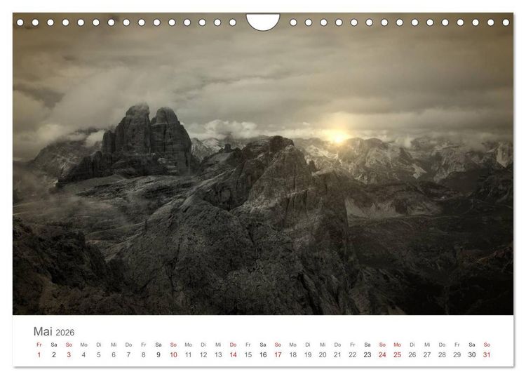 Produktbild: Drei Zinnen - S&uuml;dtirols Wahrzeichen (Wandkalender 2026 DIN A4 quer), CALVENDO Monatskalender