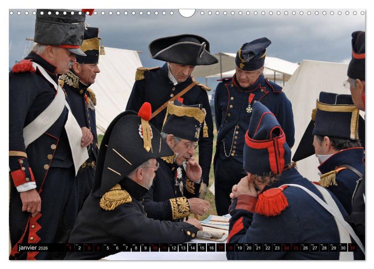 Produktbild: Waterloo - Juin 1815: la derni&egrave;re carte de Napol&eacute;on (Calendrier mural 2026 DIN A3 vertical), CALVENDO calendrier mensuel