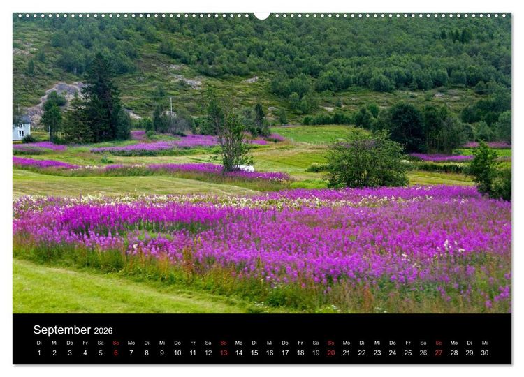 Produktbild: Landschaften Norwegens zwischen Polarkreis und Nordkap (Wandkalender 2026 DIN A2 quer), CALVENDO Monatskalender