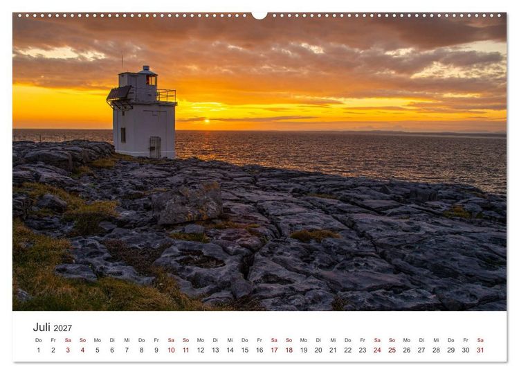 Produktbild: Leuchtt&uuml;rme Irlands (hochwertiger Premium Wandkalender 2027 DIN A2 quer), Kunstdruck in Hochglanz