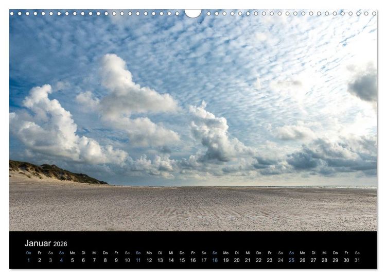 Produktbild: Wolken &uuml;ber D&auml;nemark (Wandkalender 2026 DIN A3 quer), CALVENDO Monatskalender