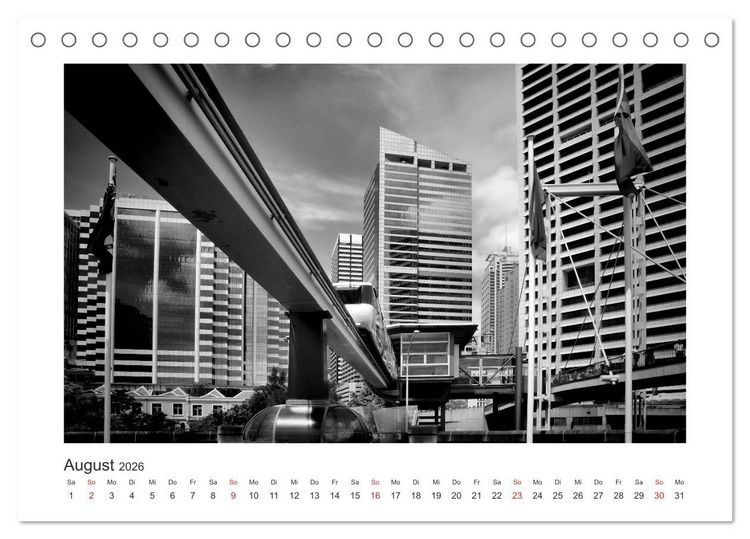 Produktbild: SYDNEY Monochrom (Tischkalender 2026 DIN A5 quer), CALVENDO Monatskalender