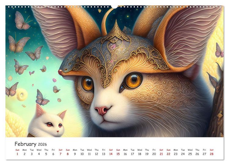 Produktbild: Fabulous creatures - In the land of mythical creatures (Wall Calendar 2026 DIN A2 landscape), CALVENDO 12 Month Wall Calendar