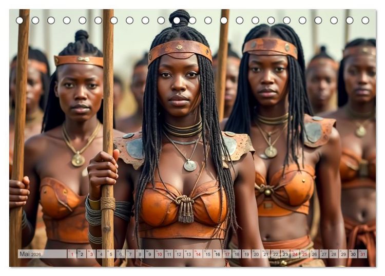 Produktbild: Afrikanische Mythologie - G&ouml;tter, Helden und Monster (Tischkalender 2026 DIN A5 quer), CALVENDO Monatskalender