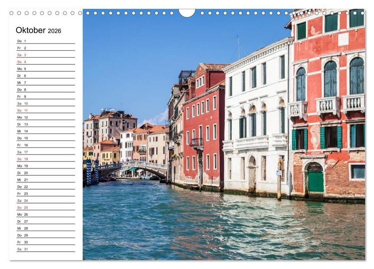 Produktbild: VENEDIG Eine Tour auf dem Canal Grande (Wandkalender 2026 DIN A3 quer), CALVENDO Monatskalender